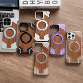 Moobifi Aluminum & Wood Case With MagSafe Armor Design